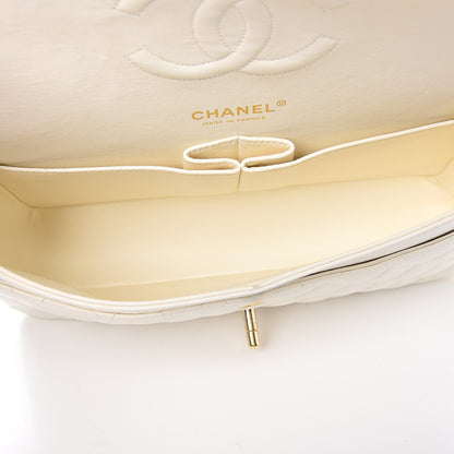 Chanel Caviar Quilted Medium Double Flap White 4 of 11