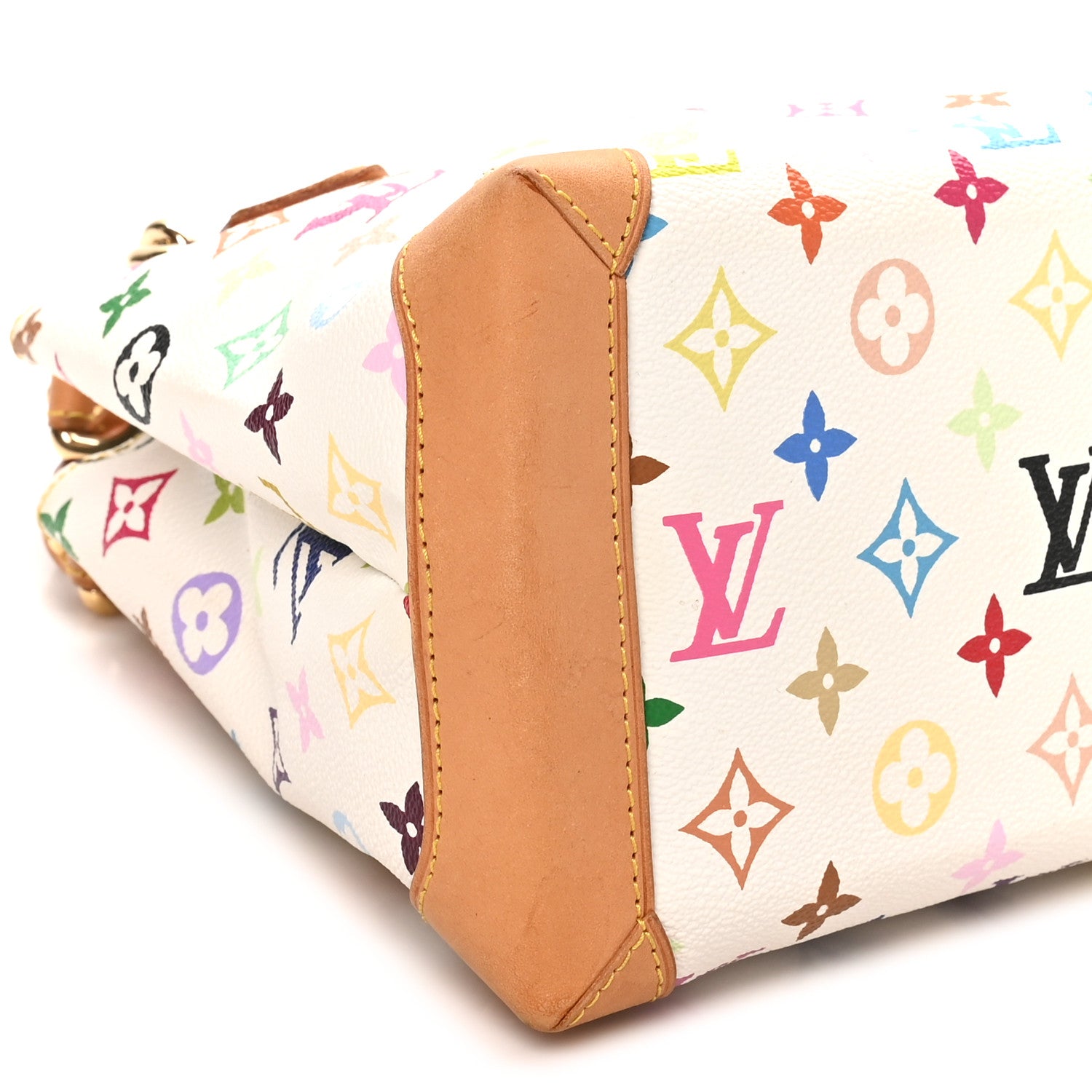Louis Vuitton Monogram Multicolor Audra White 8 of 9