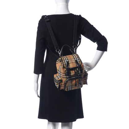 Burberry Vintage Check Small Rucksack Backpack Antique Yellow 2 of 10