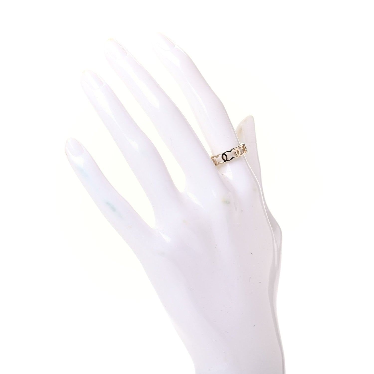 Chanel Metal CC Ring 6 52 Gold 2 of 5