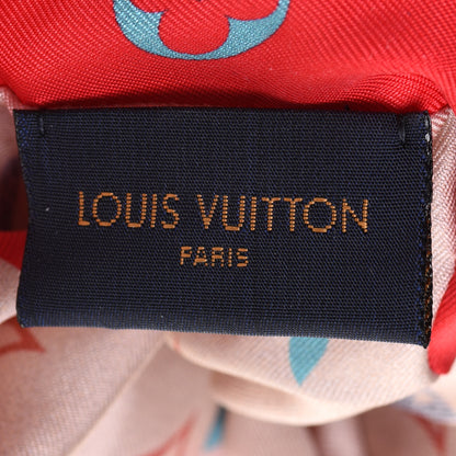 Louis Vuitton Silk Game On Chouchou Trop Chou Scrunchie Red 3 of 6