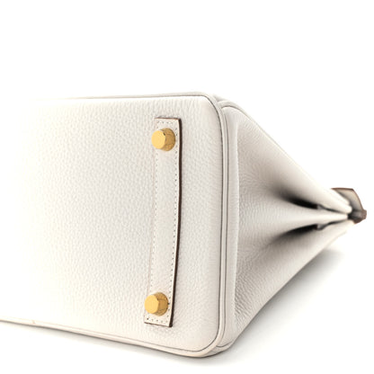 Hermes Togo Birkin 25 Gris Pale 9 of 12