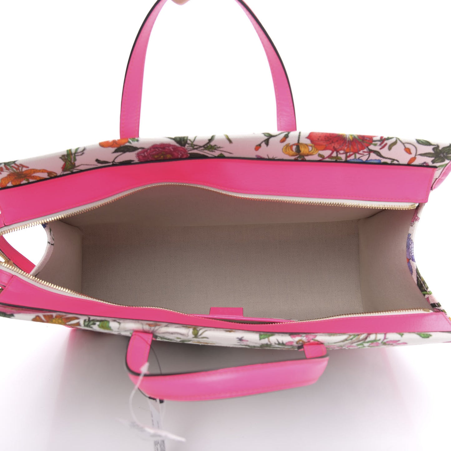 Canvas Large Flora Tote Pink Multicolor Fuchsia
