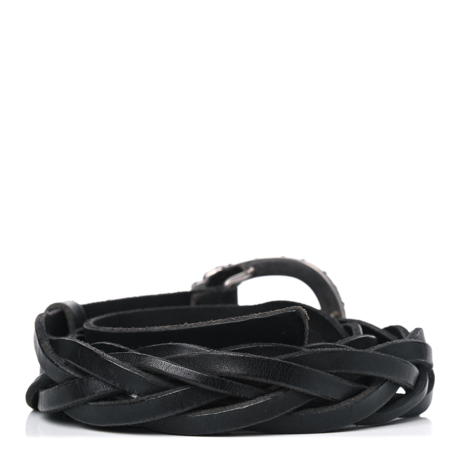 Gucci Calfskin Braided Dionysus Belt 95 38 Black 2 of 7