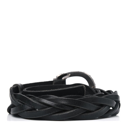 Gucci Calfskin Braided Dionysus Belt 95 38 Black 2 of 7
