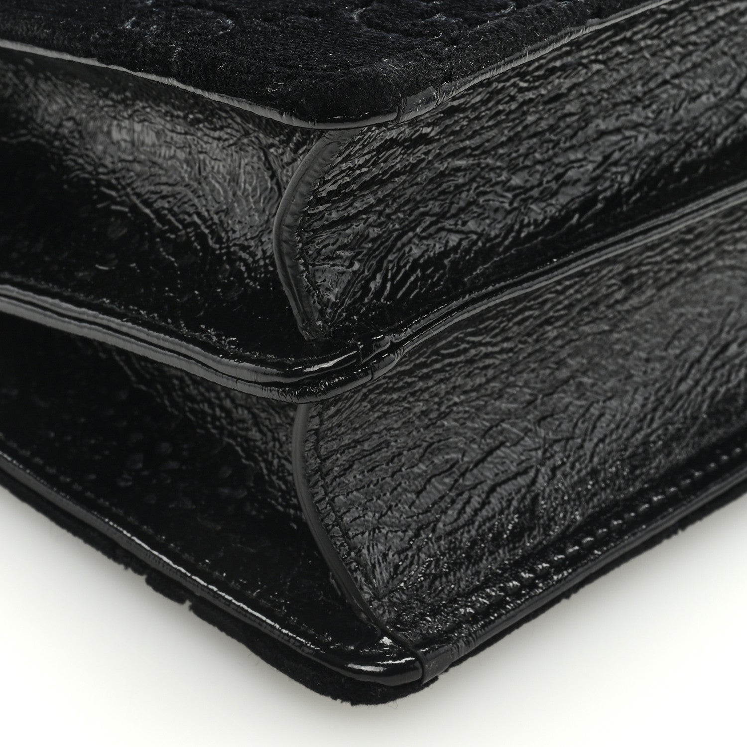 Gucci Velvet GG Monogram Small Dionysus Shoulder Bag Black 8 of 9