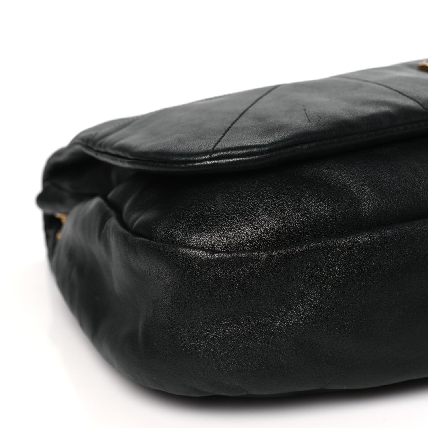 Saint Laurent SAINT LAURENT Lambskin Matelasse Monogram Large Jamie 4.3 Black 9 of 12