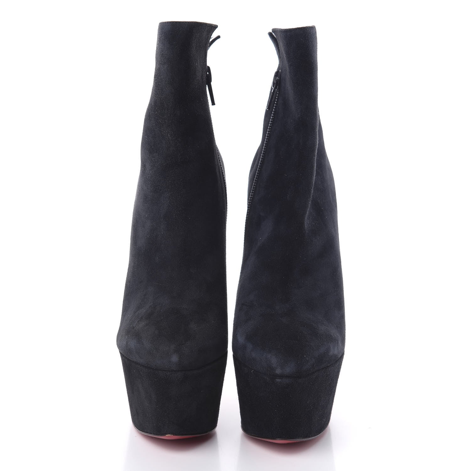 Christian Louboutin Suede Daf Booty 160 Ankle Boots 36.5 Black 2 of 7