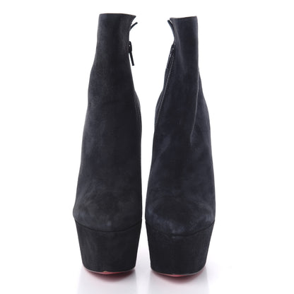 Christian Louboutin Suede Daf Booty 160 Ankle Boots 36.5 Black 2 of 7