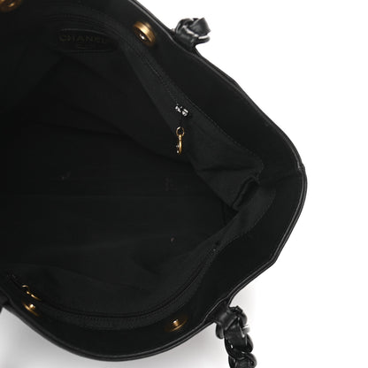 Chanel Lambskin CC Tote Black 4 of 8