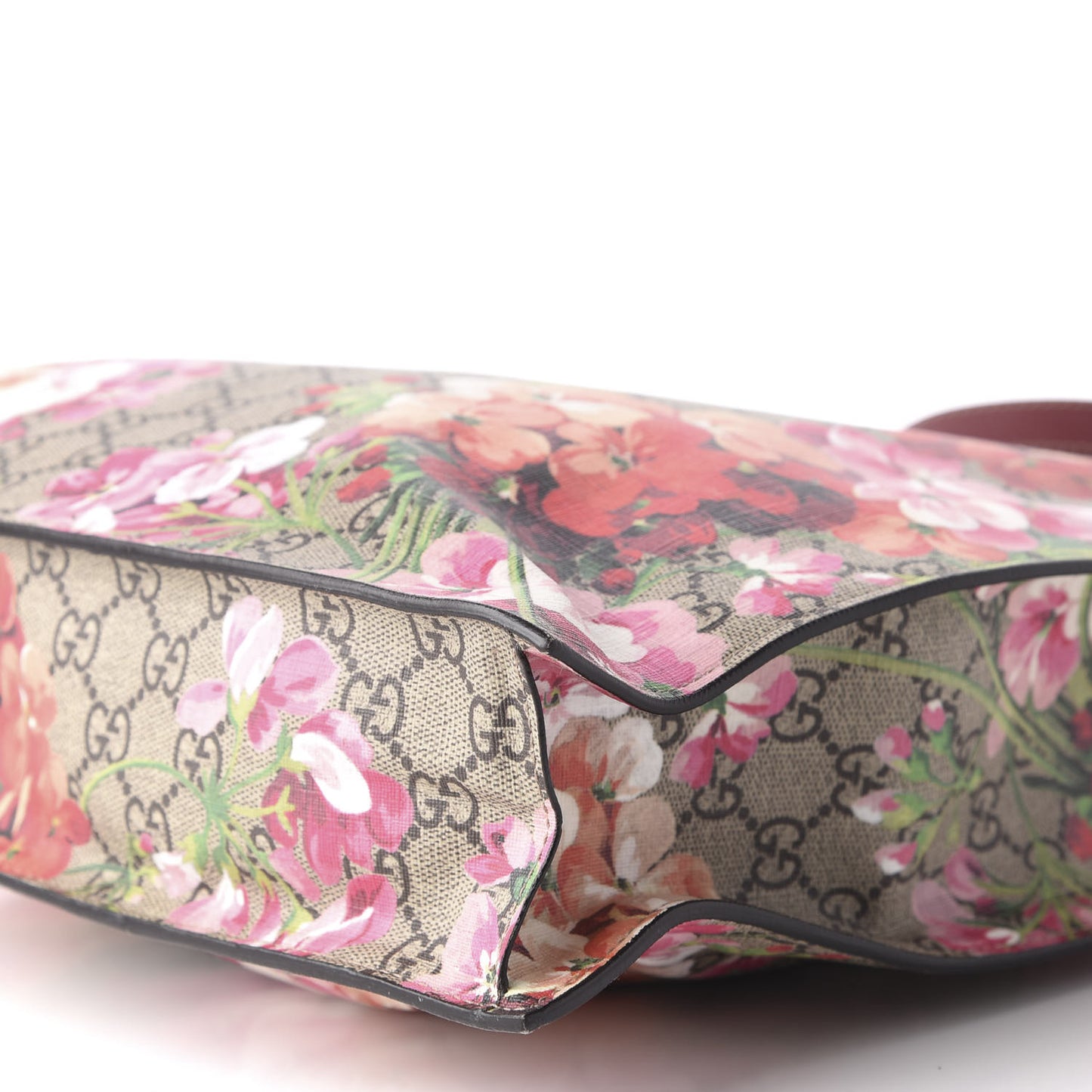Soft GG Supreme Monogram Blooms Vertical Tote Beige Multicolor Dry Rose