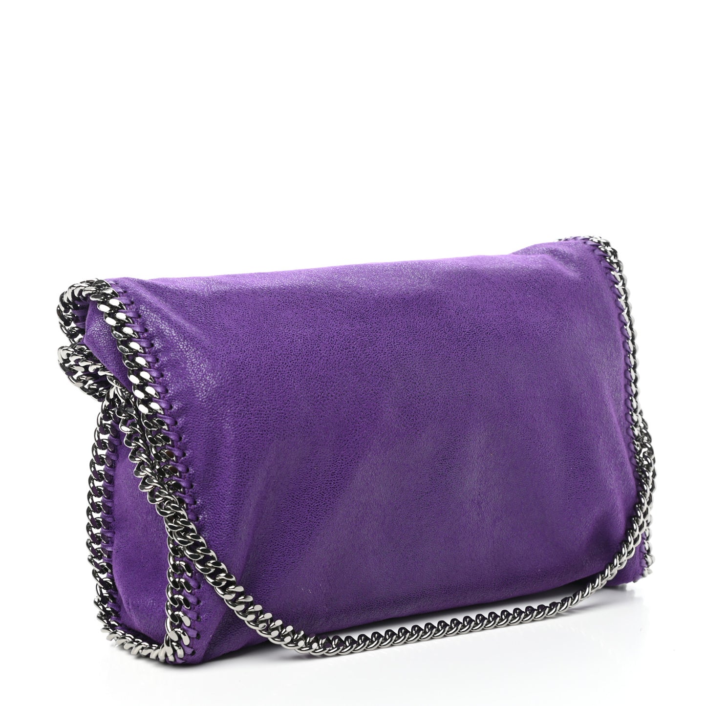 Shaggy Deer Falabella Fold Over Tote Bright Purple