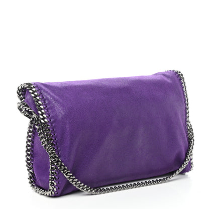 Stella McCartney Shaggy Deer Falabella Fold Over Tote Bright Purple 4 of 10