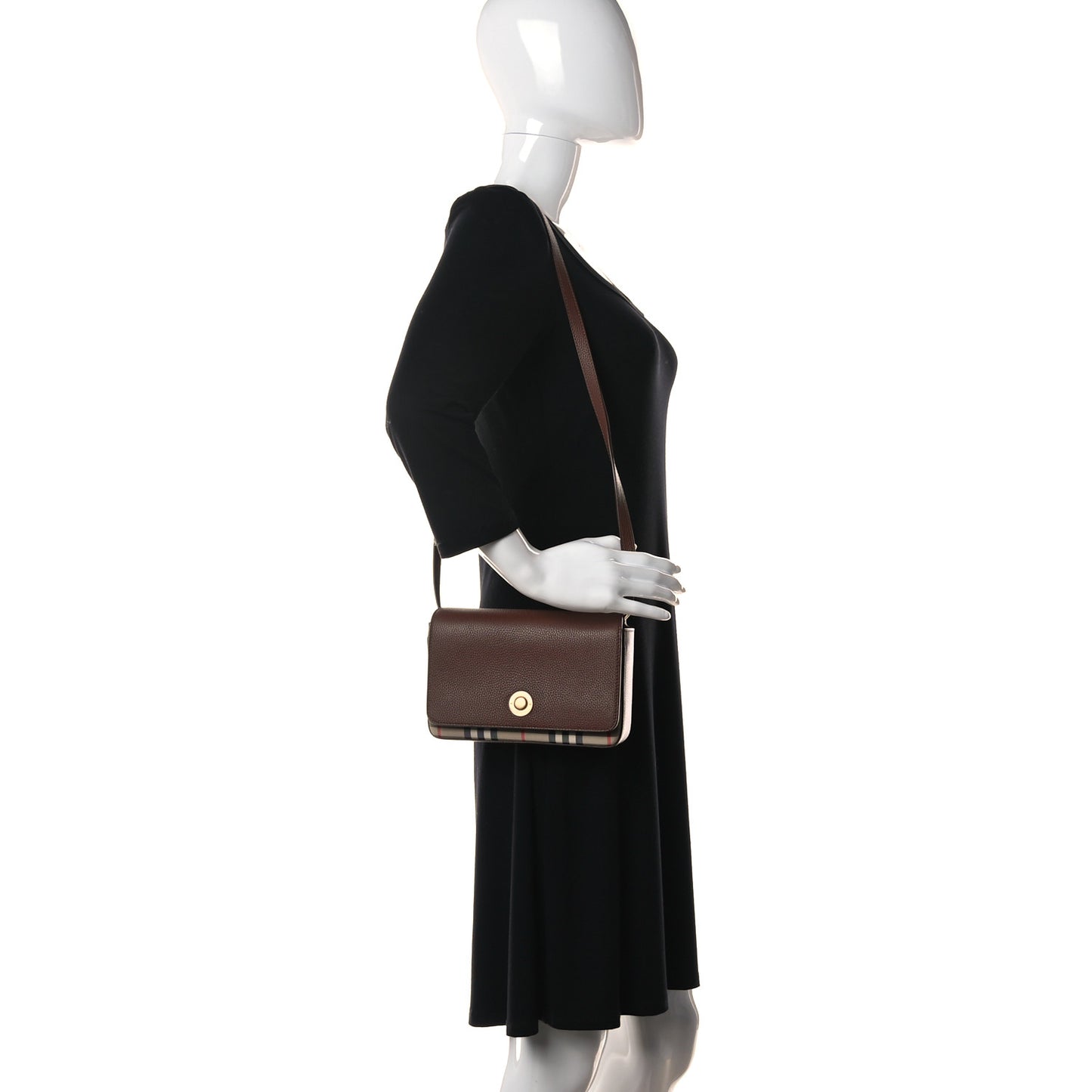 Calfskin Vintage Check New Hampshire Bag Archive Beige Tan