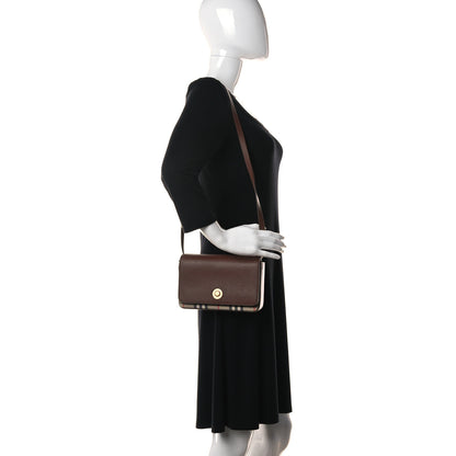 Burberry Calfskin Vintage Check New Hampshire Bag Archive Beige Tan 2 of 9