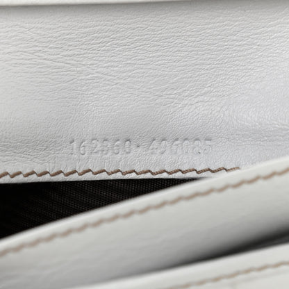 Gucci Calfskin Britt Continental Wallet White 9 of 12
