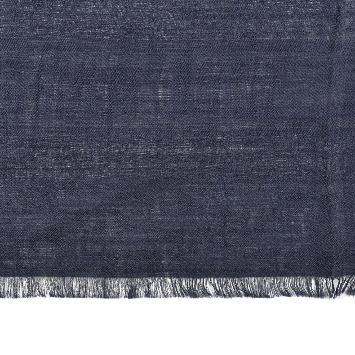Christian Dior Wool Silk Cashmere Oblique Shawl Blue 5 of 5