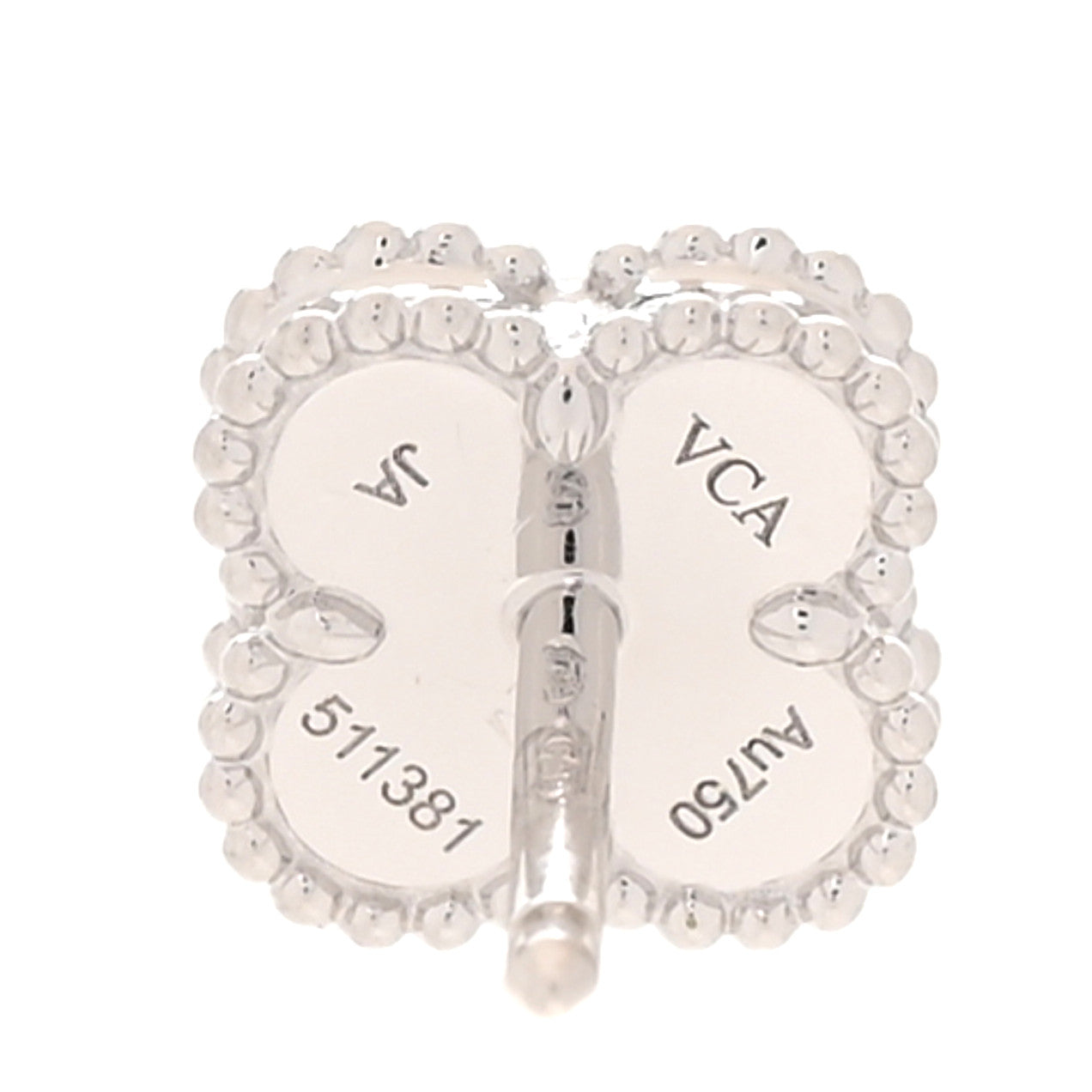 18K White Gold Turquoise Sweet Alhambra Earrings