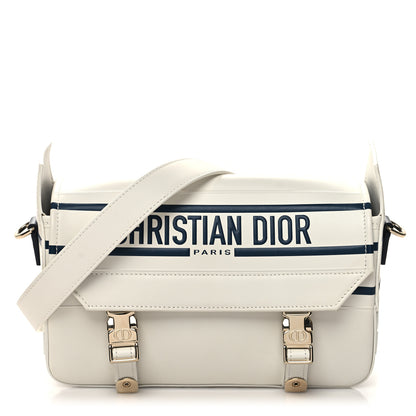 Christian Dior Smooth Calfskin Diorcamp Bag White Blue 1 of 11