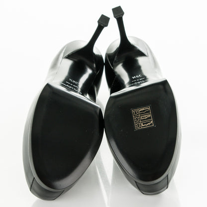 Saint Laurent Vitello Vernice Tribtoo 80 Pumps 38.5 Black 5 of 8