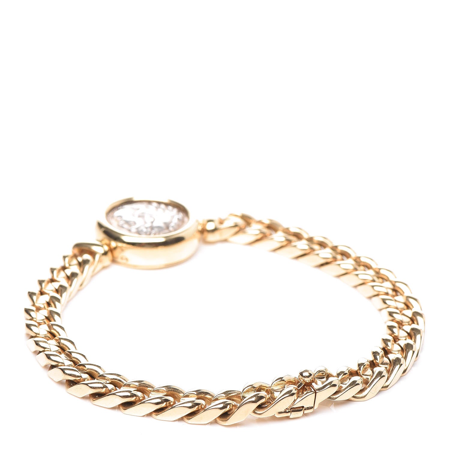 Bulgari 18K Yellow Gold Silver 20mm Monete Ancient Coin Bracelet 3 of 5