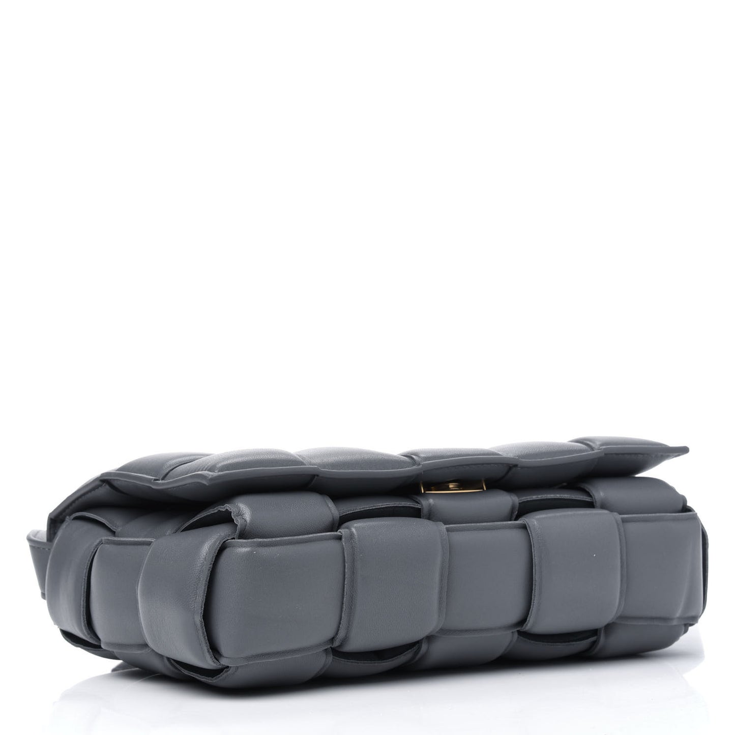 Nappa Maxi Intreccio Padded Cassette Crossbody Bag Thunder