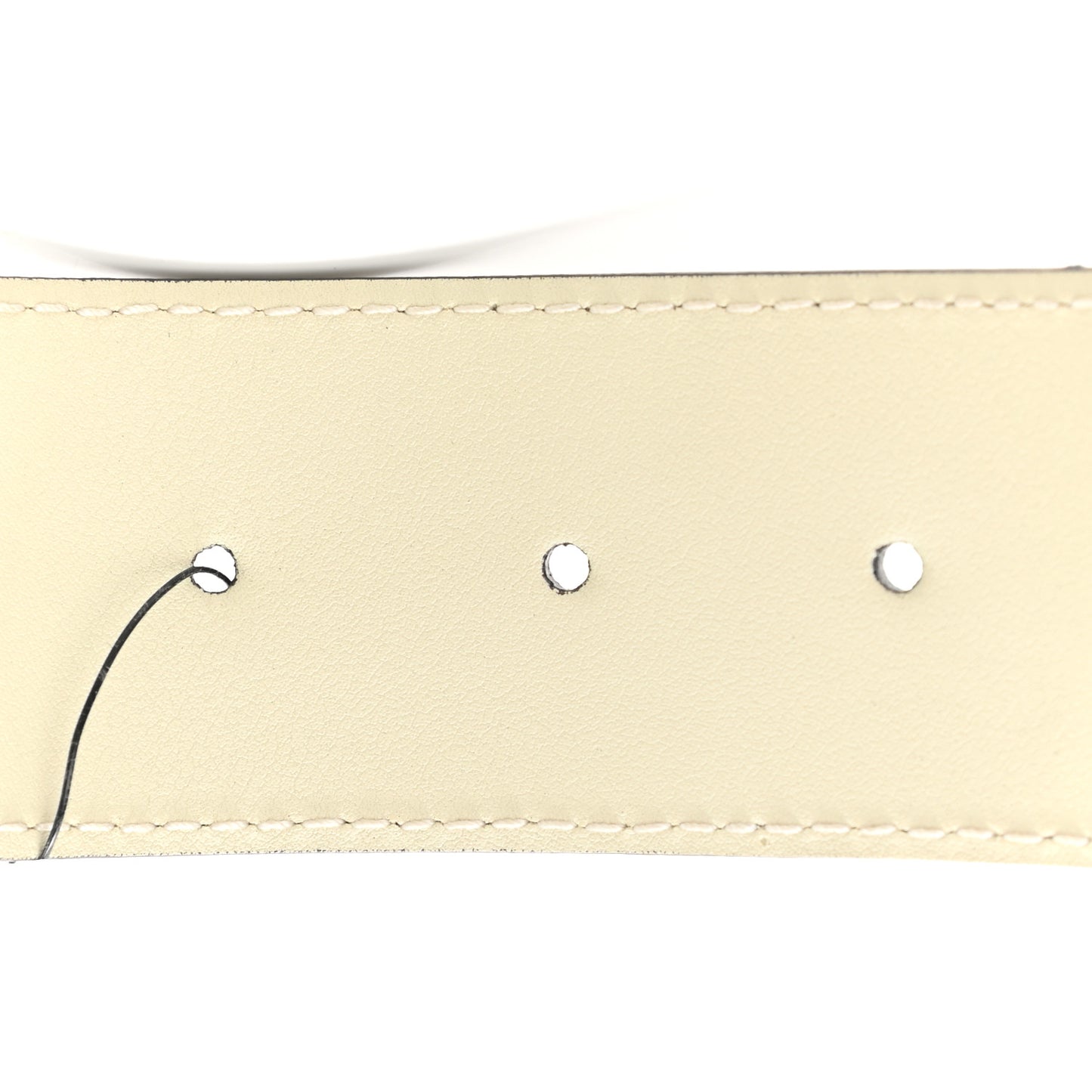 Nylon Calfskin Sylvie Web Double G 40mm Belt 80 32 Mystic White Hibiscus Red Maritime