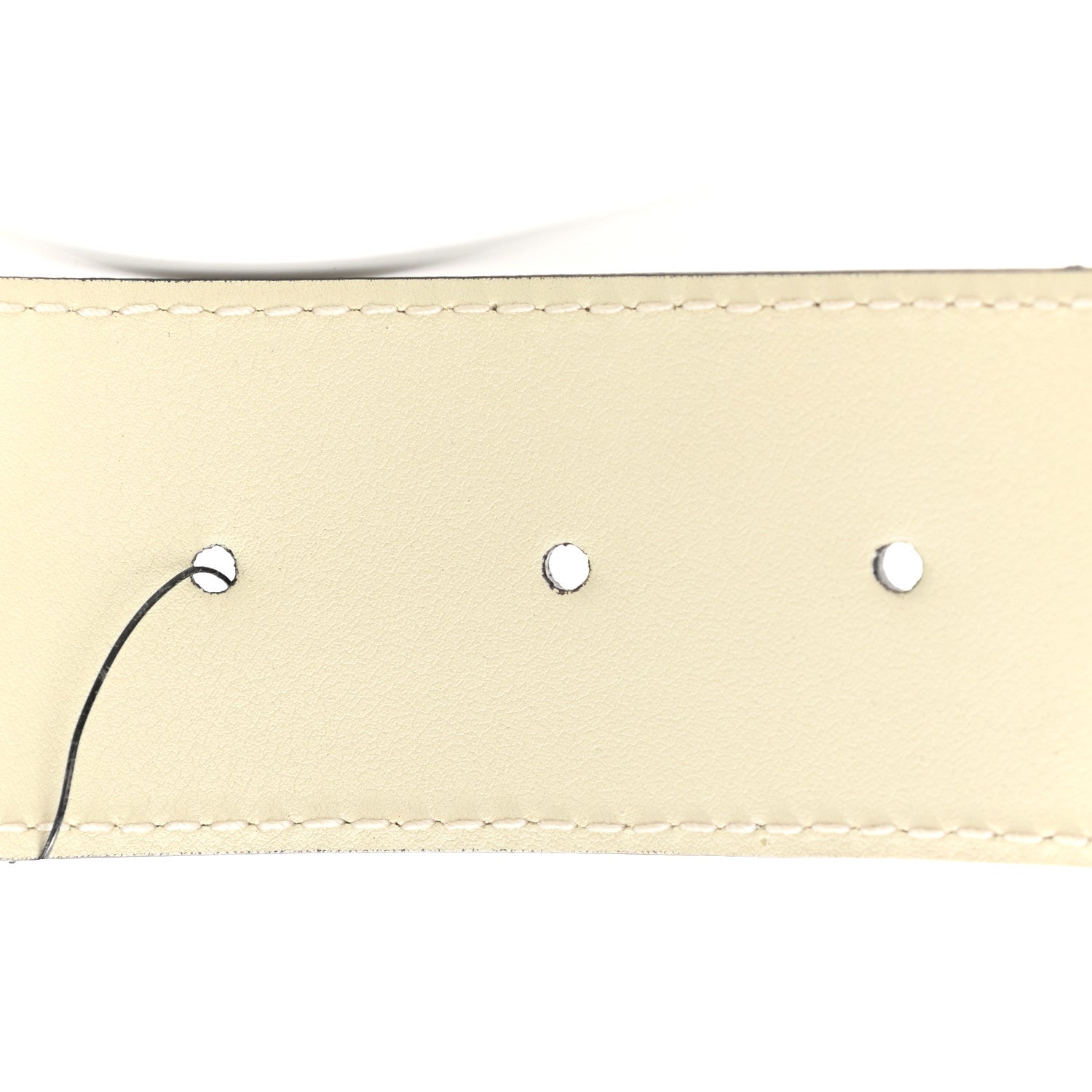 Gucci Nylon Calfskin Sylvie Web Double G 40mm Belt 80 32 Mystic White Hibiscus Red Maritime 5 of 5