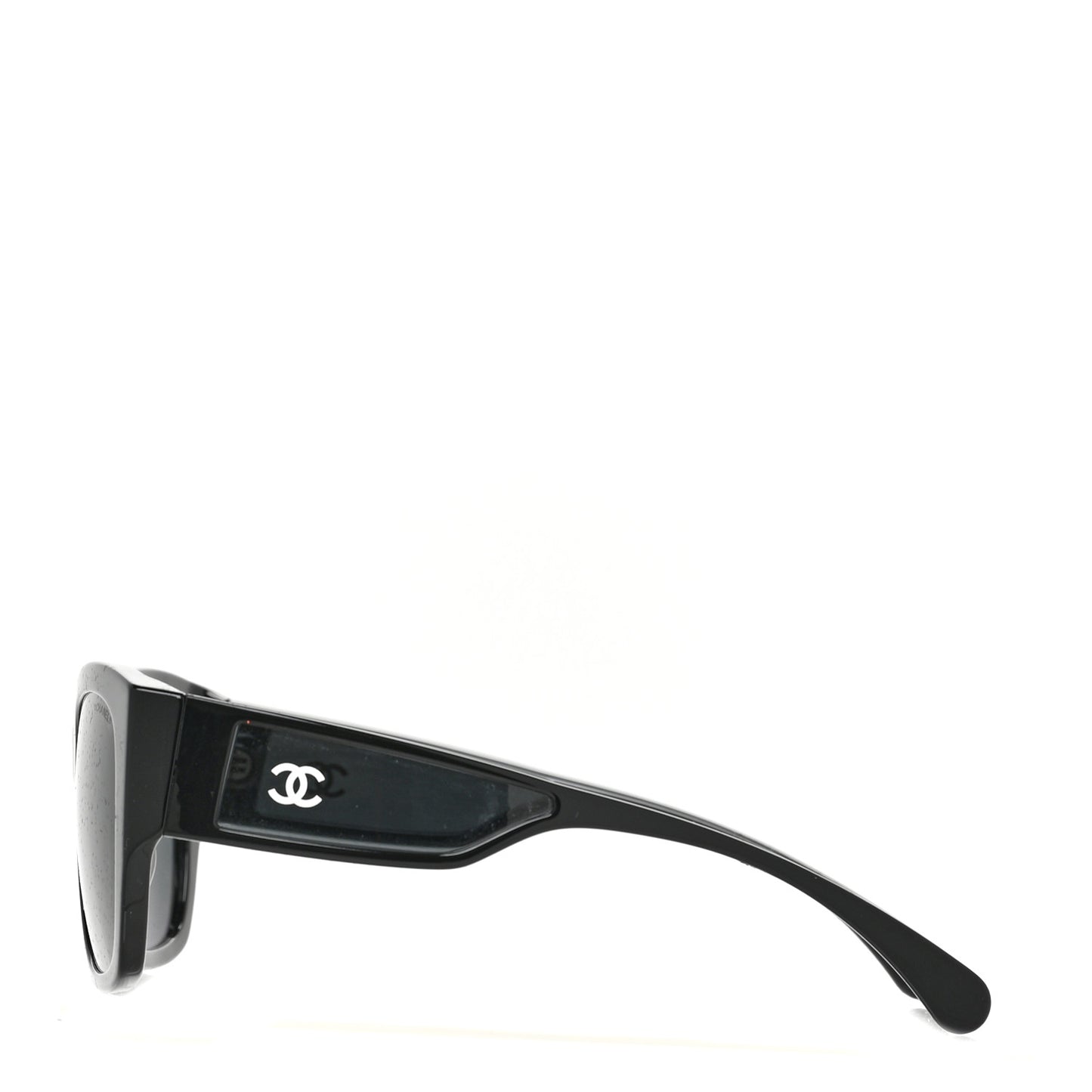 Acetate Polarized Butterfly Signature CC Sunglasses 5429-A Black
