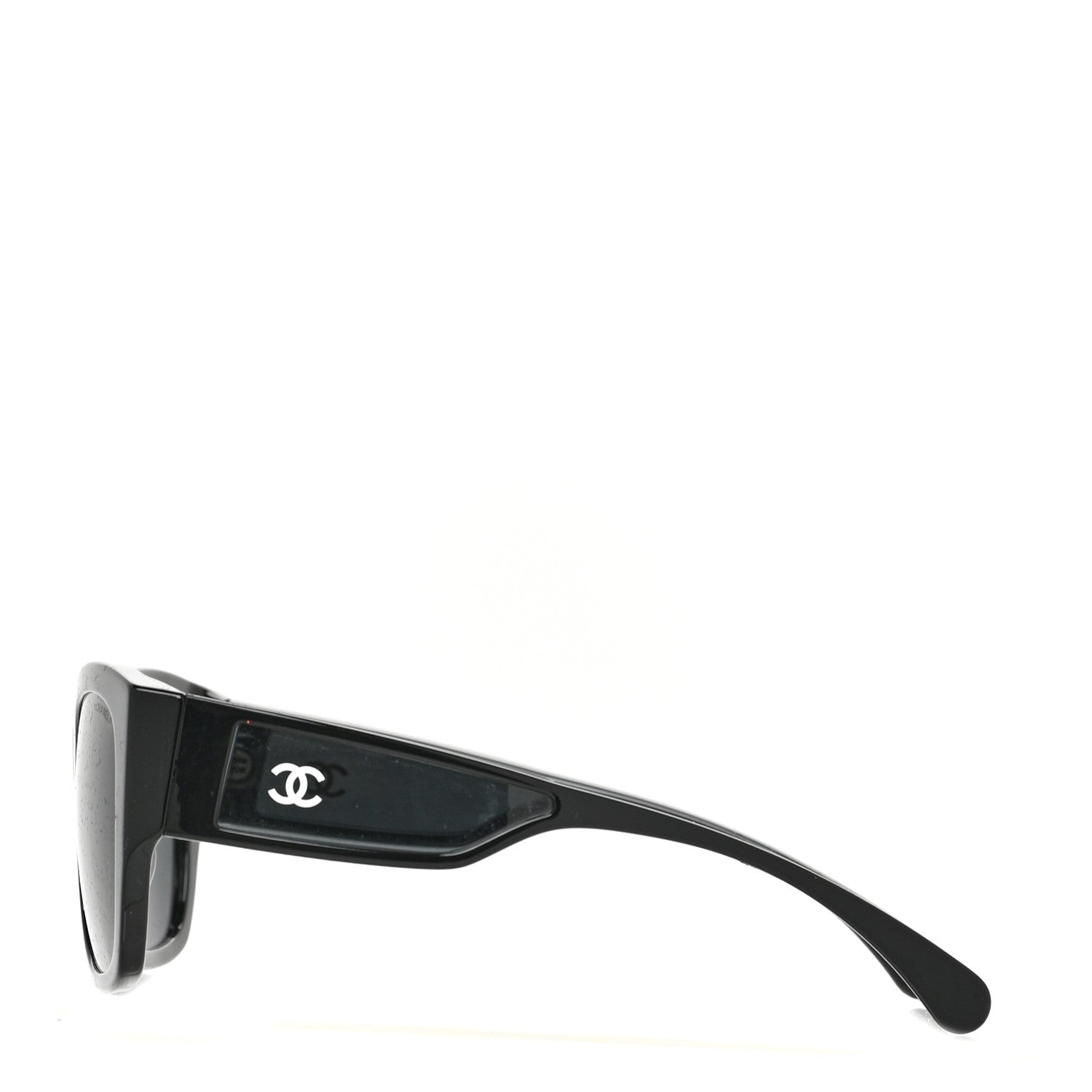 Chanel Acetate Polarized Butterfly Signature CC Sunglasses 5429-A Black 3 of 7