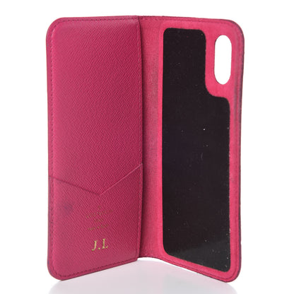 Louis Vuitton Monogram iPhone X/XS Folio Case Rose Pop 5 of 9
