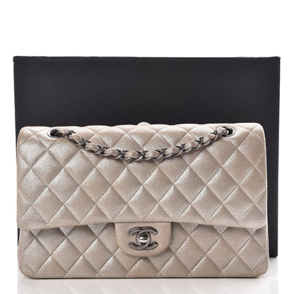 Chanel Iridescent Calfskin Medium Double Flap Light Gold 10 of 10