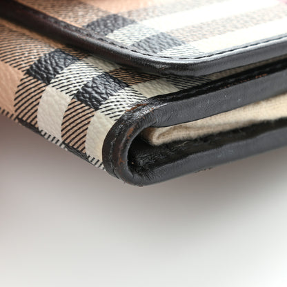 Burberry Haymarket Check Medium Leighton Wallet Chocolate 6 of 11