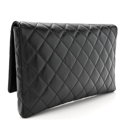 Chanel Aged Calfskin Quilted Reissue 2.55 Clutch Black 3 of 8