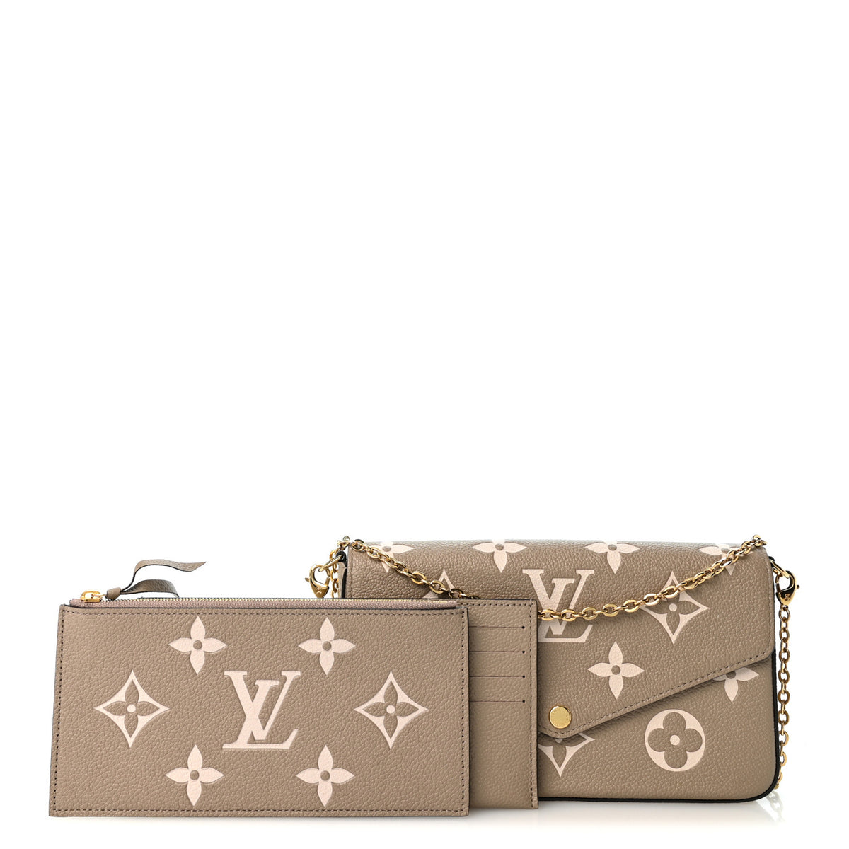 Empreinte Monogram Giant Felicie Pochette Tourterelle Creme