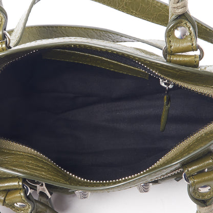 Balenciaga Agneau Giant 12 Gold Hardware Mini City Olive 6 of 8