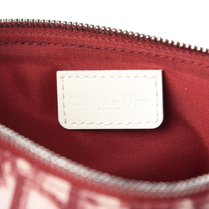 Christian Dior Monogram Mini Saddle Pochette Red 6 of 13
