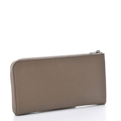Celine Drummed Calfskin Large Half Zip Multifunction Wallet Taupe 4 of 11