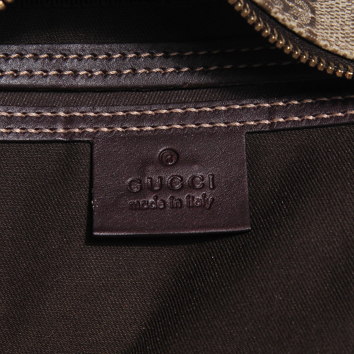 Gucci GG Plus Monogram Large Messenger Bag Dark Brown 6 of 7