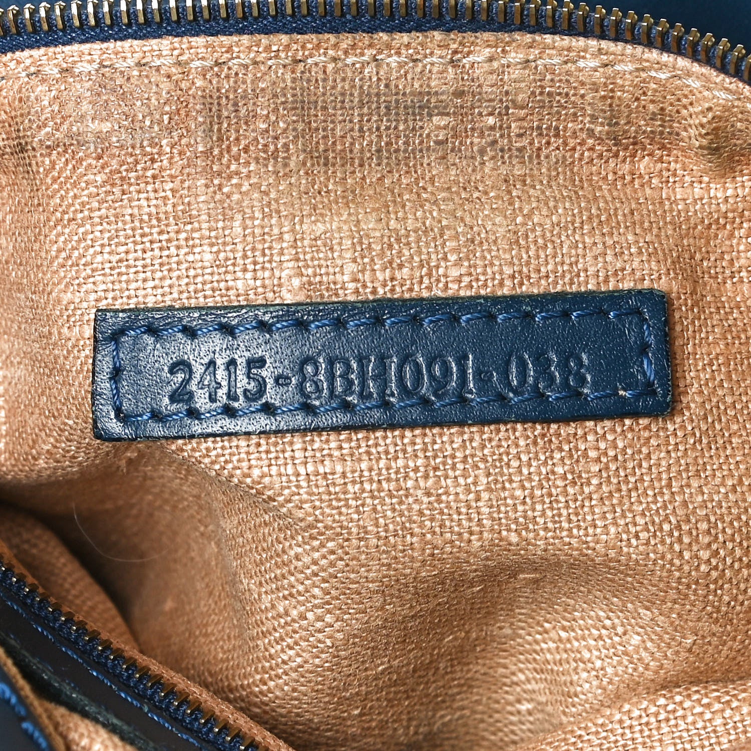 Fendi Zucca Tote Tobacco Blue 6 of 12