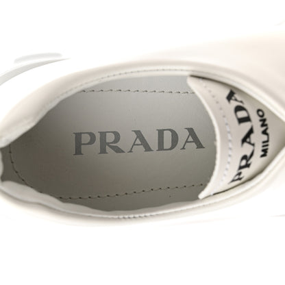 Prada Spazzolato Rois Monolith 55mm Derby Loafers 38.5 White 7 of 10