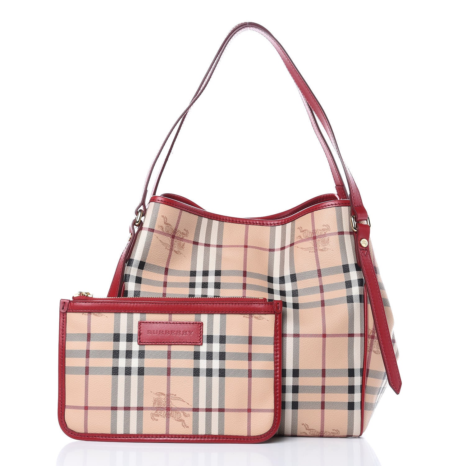 Burberry Haymarket Check Small Canterbury Parade Red 3 of 13