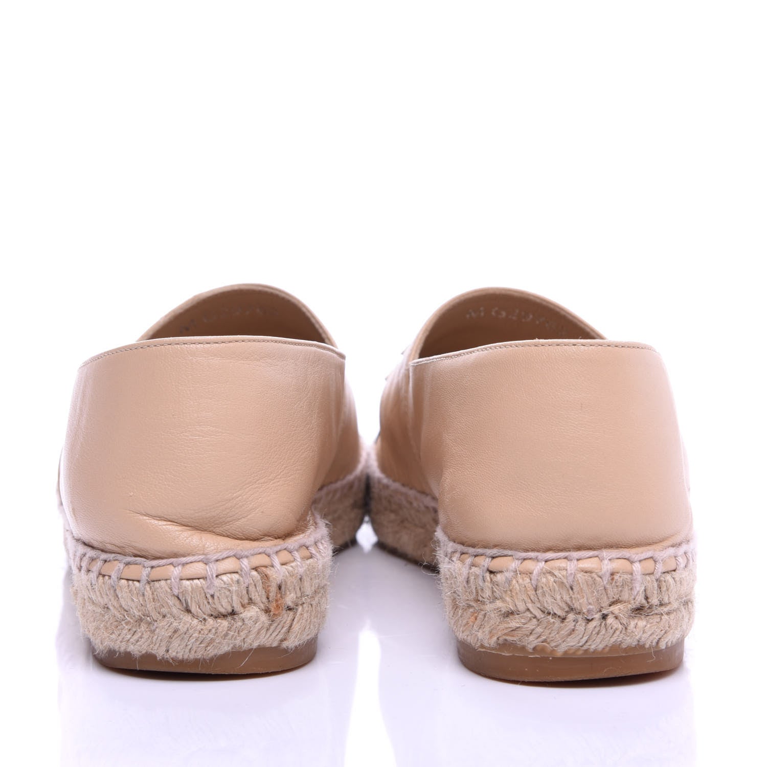 Chanel Lambskin CC Espadrilles 37 Beige Black 7 of 11