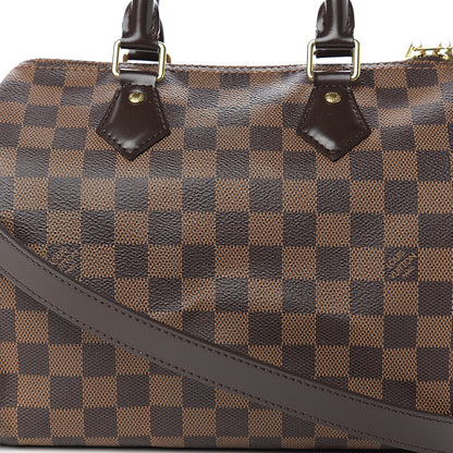 Louis Vuitton Damier Ebene Speedy Bandouliere 25 7 of 9