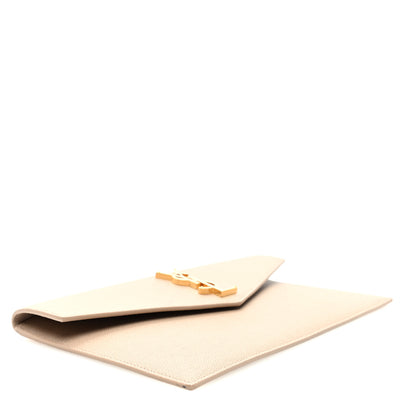 Saint Laurent Grain De Poudre Uptown Pouch Dark Beige 4 of 6
