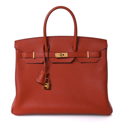 Hermes Togo Birkin 35 Brique 1 of 11
