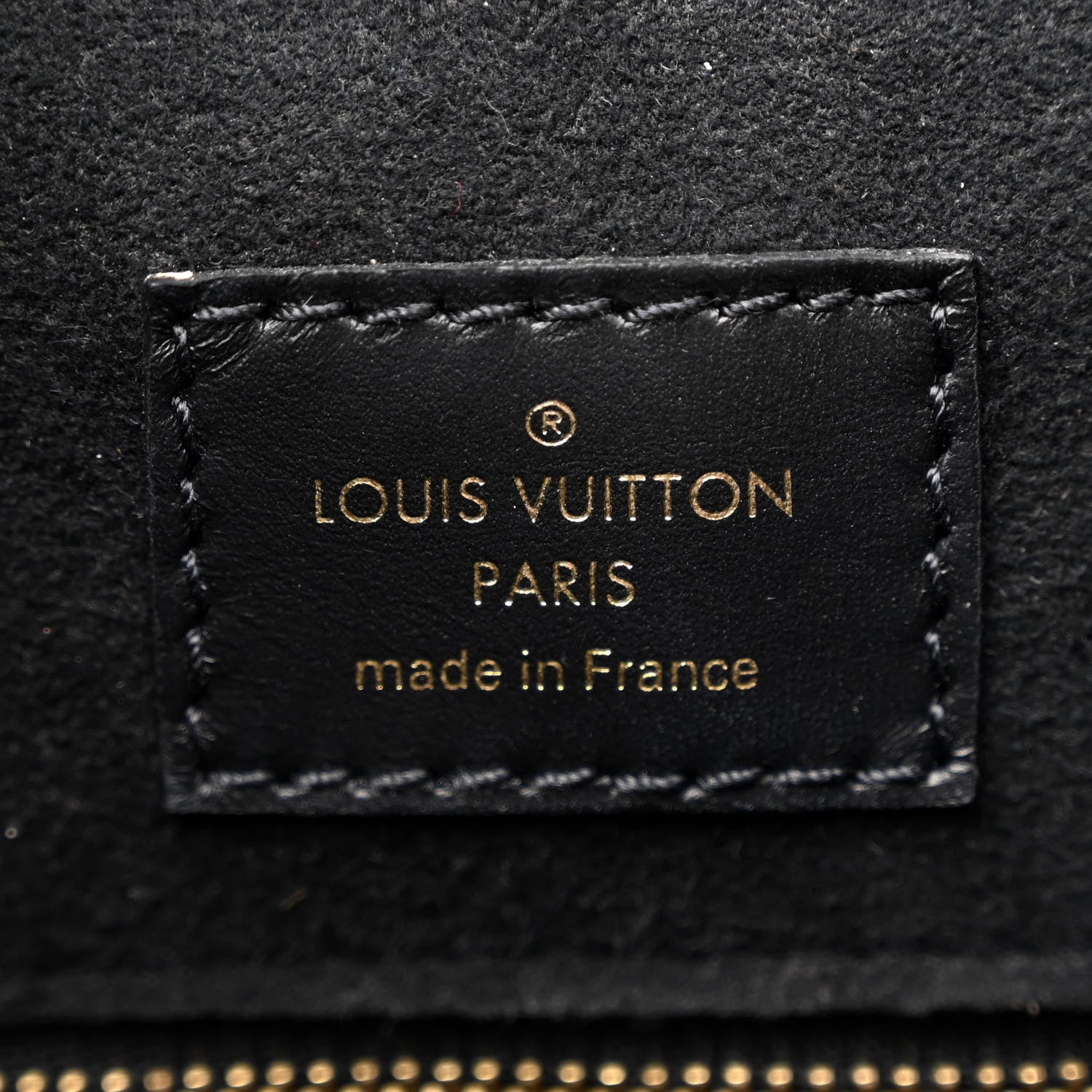 Louis Vuitton Calfskin Monogram Fold Tote MM Black Wine Cream 6 of 10