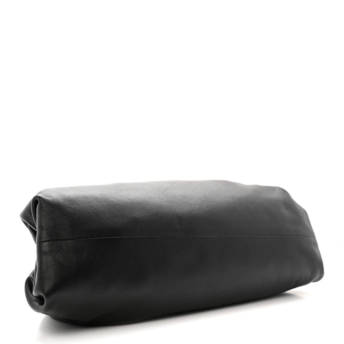 Smooth Butter Calf The Pouch Oversized Clutch Black