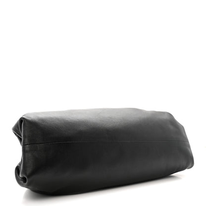 Bottega Veneta Smooth Butter Calf The Pouch Oversized Clutch Black 4 of 9