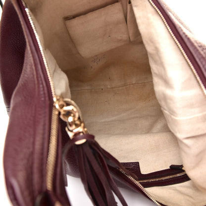 Gucci Cellarius Calfskin Large Soho Hobo Scarlatto 5 of 10